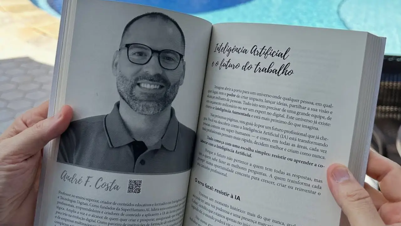 André F. Costa e o livro Negócios e Carreira II — Inteligência Artificial e o Futuro do Trabalho